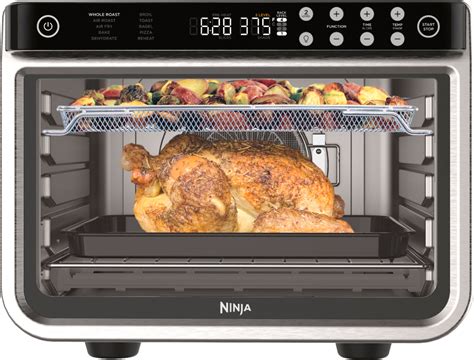 Cooks up to 40% faster than a fan oven. Includes 10 built-in cooking functions. Super fast 90 second preheat. Offers two level cooking for multitasking. True Surround Convection circulates air flow for even cooking. Uses up to 75% less fat than traditional air fryers. Product code: # 498746.